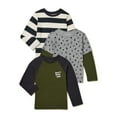 thumbnail image 1 of Garanimals Baby and Toddler Boys Long Sleeve Tee, 3-Pack, Sizes 12M-5T, 1 of 4