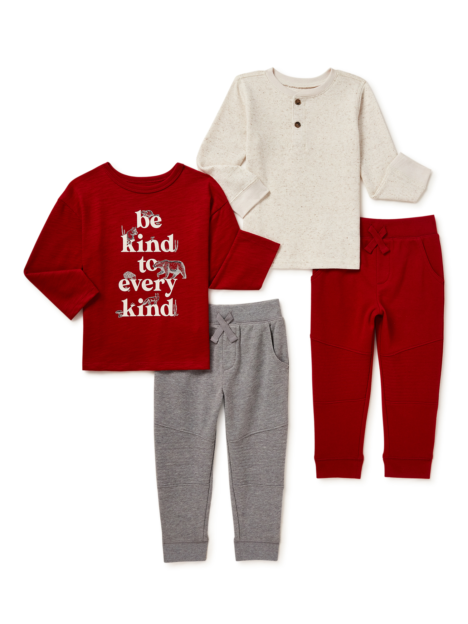 Garanimals Baby and Toddler Boys Long Sleeve Tops and Moto Joggers