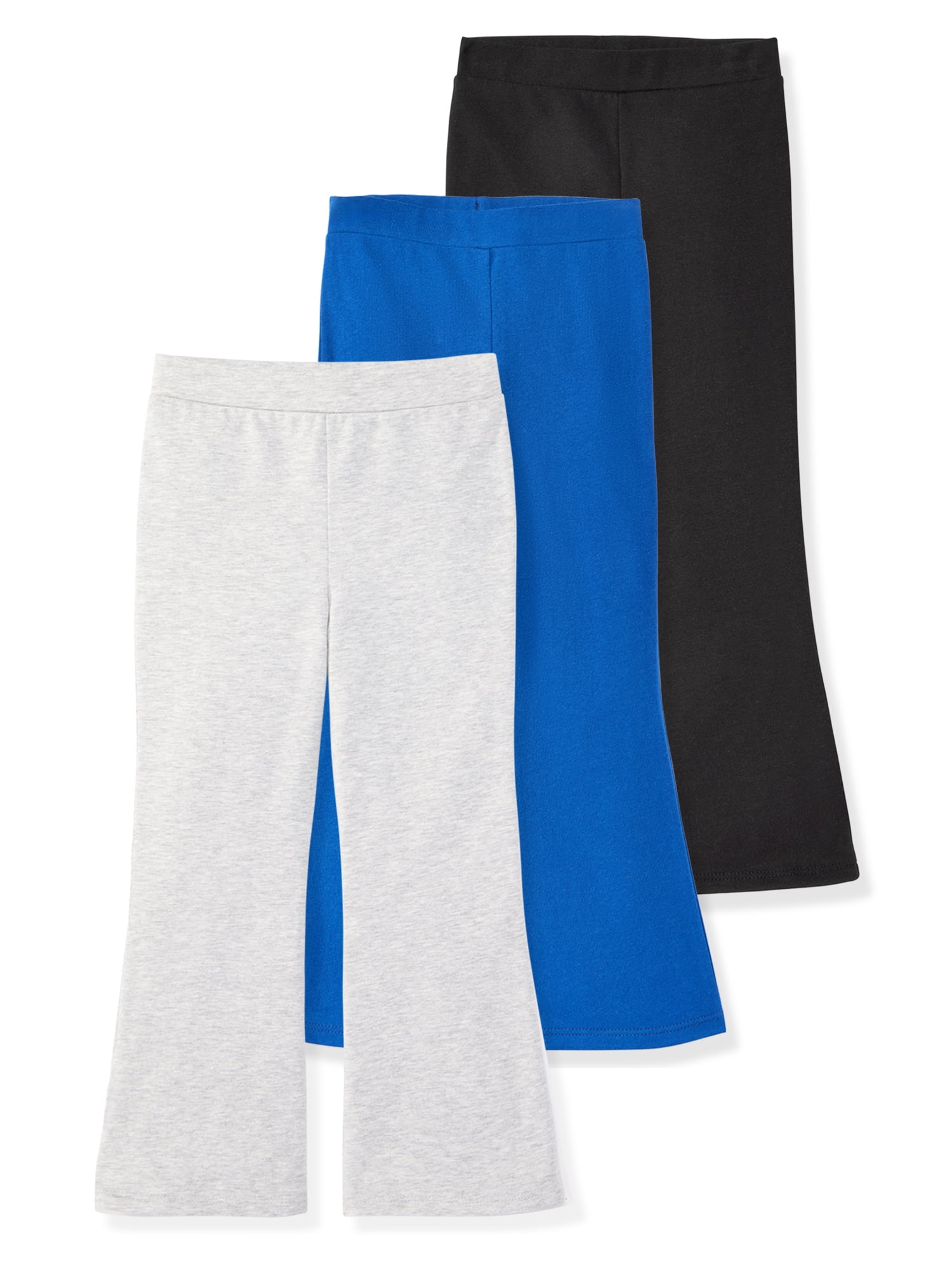 Garanimals Newborn, Baby & Toddler Girl Cotton Pull-On Flare Leggings, 3-Pack, Sizes 0-6T