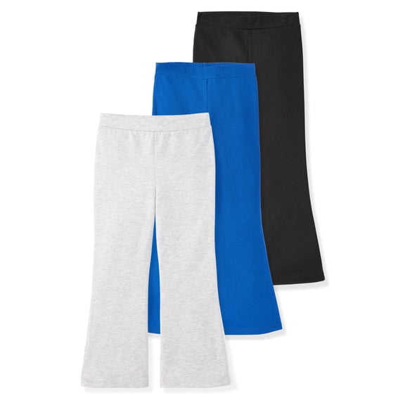 Garanimals Baby & Toddler Girl Cotton Pull-On Flare Leggings, 3-Pack, 18M–6T