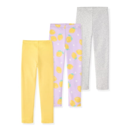 Garanimals Newborn, Baby & Toddler Girl Cotton Pull-on Leggings, Sizes 0M–6T, Single & 3-pack