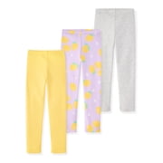 Garanimals Newborn, Baby & Toddler Girl Cotton Pull-on Leggings, Sizes 0M 6T, Single & 3-pack