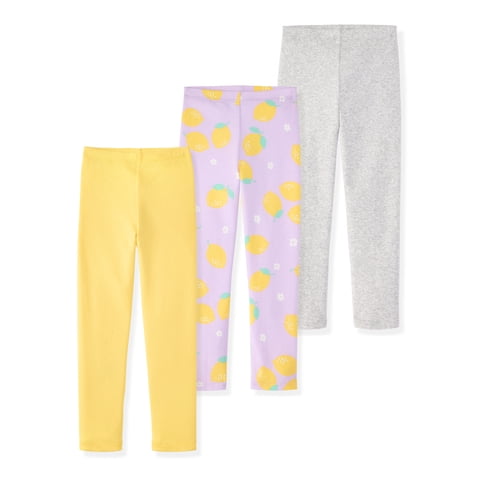 Garanimals Newborn, Baby & Toddler Girl Cotton Pull-on Leggings, Sizes 0M–6T, Single & 3-pack