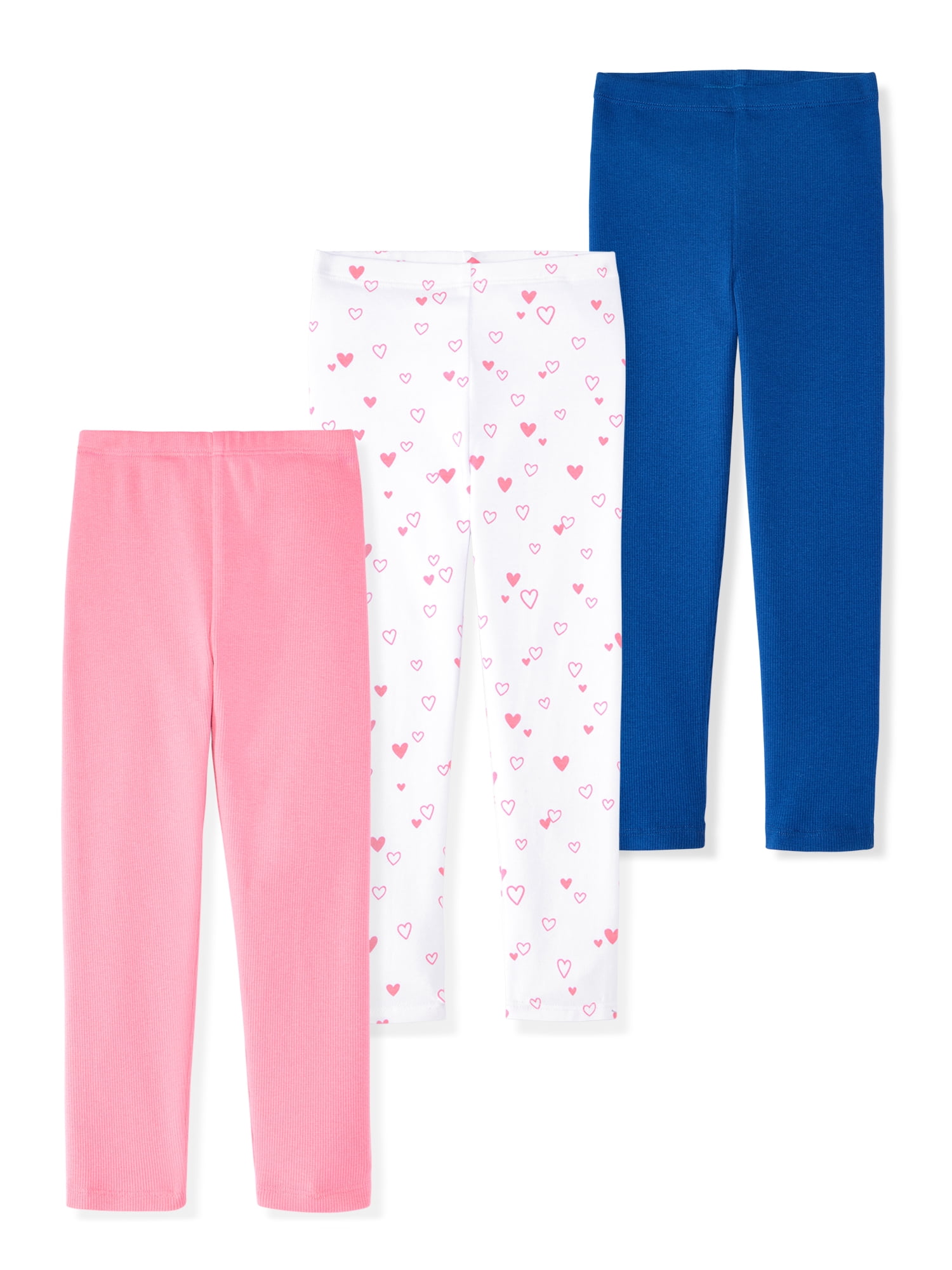 Garanimals Newborn, Baby & Toddler Girl Cotton Pull-on Leggings, Sizes 0M–6T, Single & 3-pack