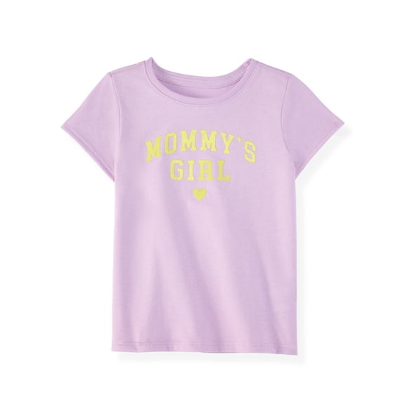 Garanimals Baby & Toddler Girl Cotton Short-Sleeve Graphic T-Shirt, 0M–6T