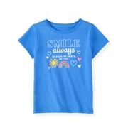 Garanimals Newborn, Baby & Toddler Girl Cotton Short-Sleeve Graphic T-Shirt, Sizes 0-6T
