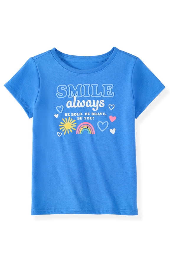 Baby & Toddler Girl Cotton Short-Sleeve Graphic T-Shirt, 0M–6T