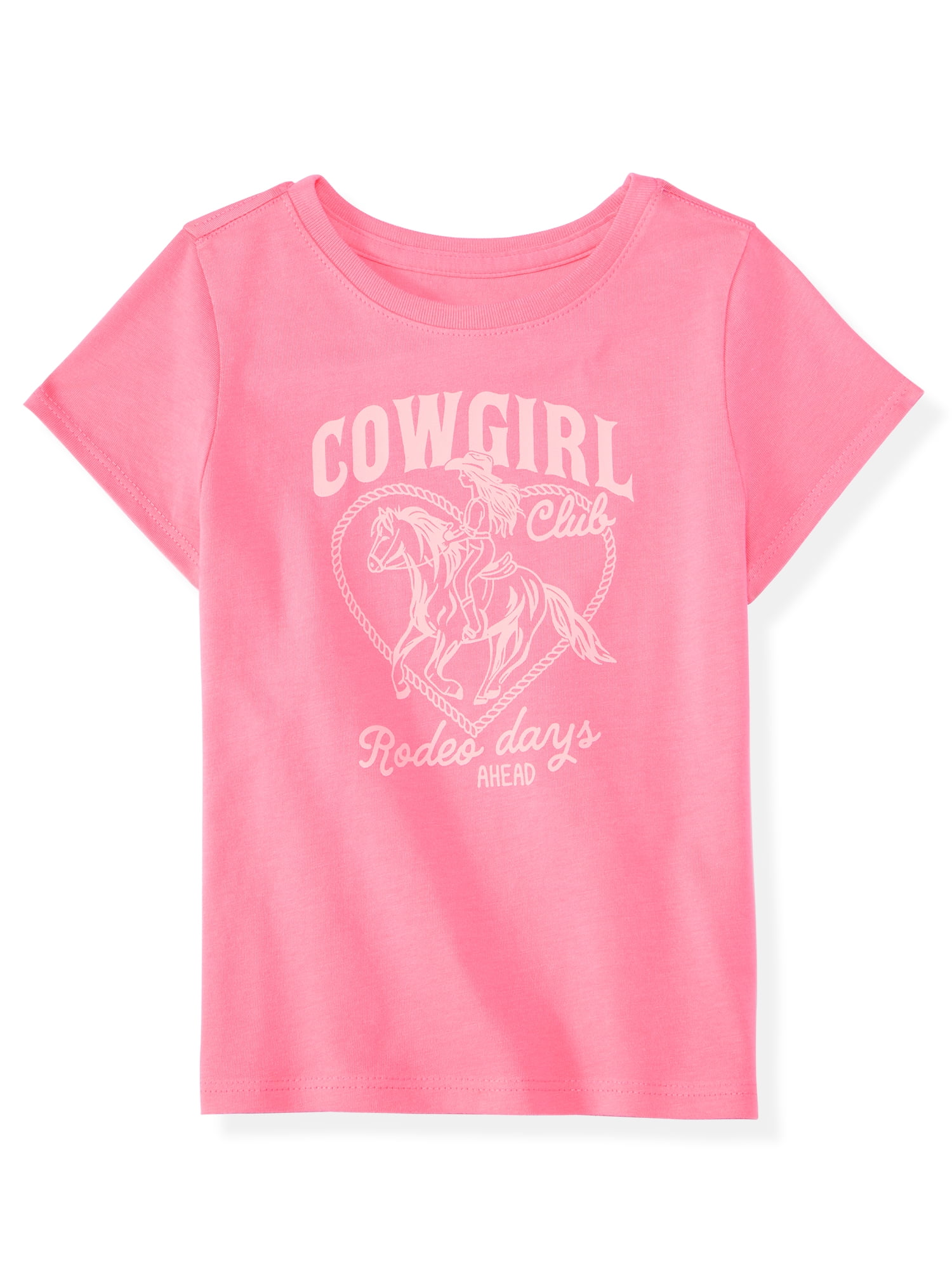 Garanimals Newborn, Baby & Toddler Girl Cotton Short-Sleeve Graphic T-Shirt, Sizes 0-6T