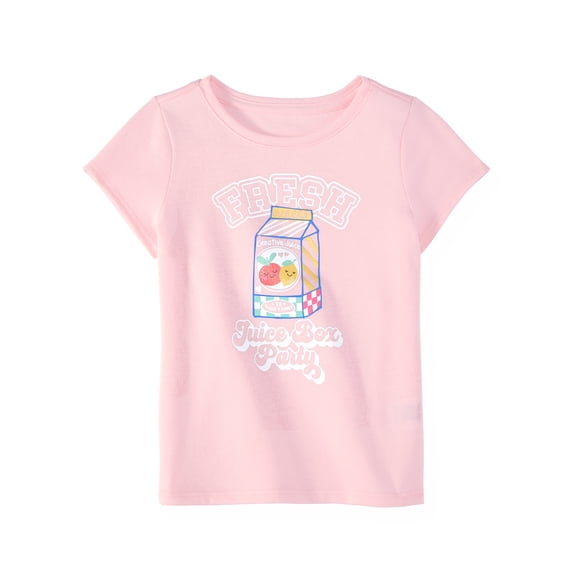 Garanimals Baby & Toddler Girl Cotton Short-Sleeve Graphic T-Shirt, 0M–6T