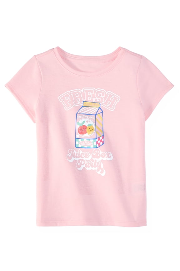 Baby & Toddler Girl Cotton Short-Sleeve Graphic T-Shirt, 0M–6T