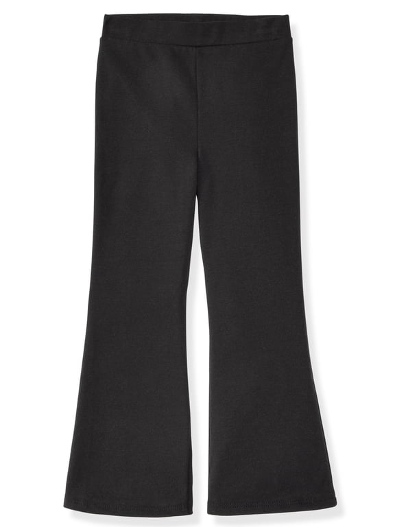 Newborn, Baby & Toddler Girl Cotton Pull-On Flare Leggings, Sizes 0-6T