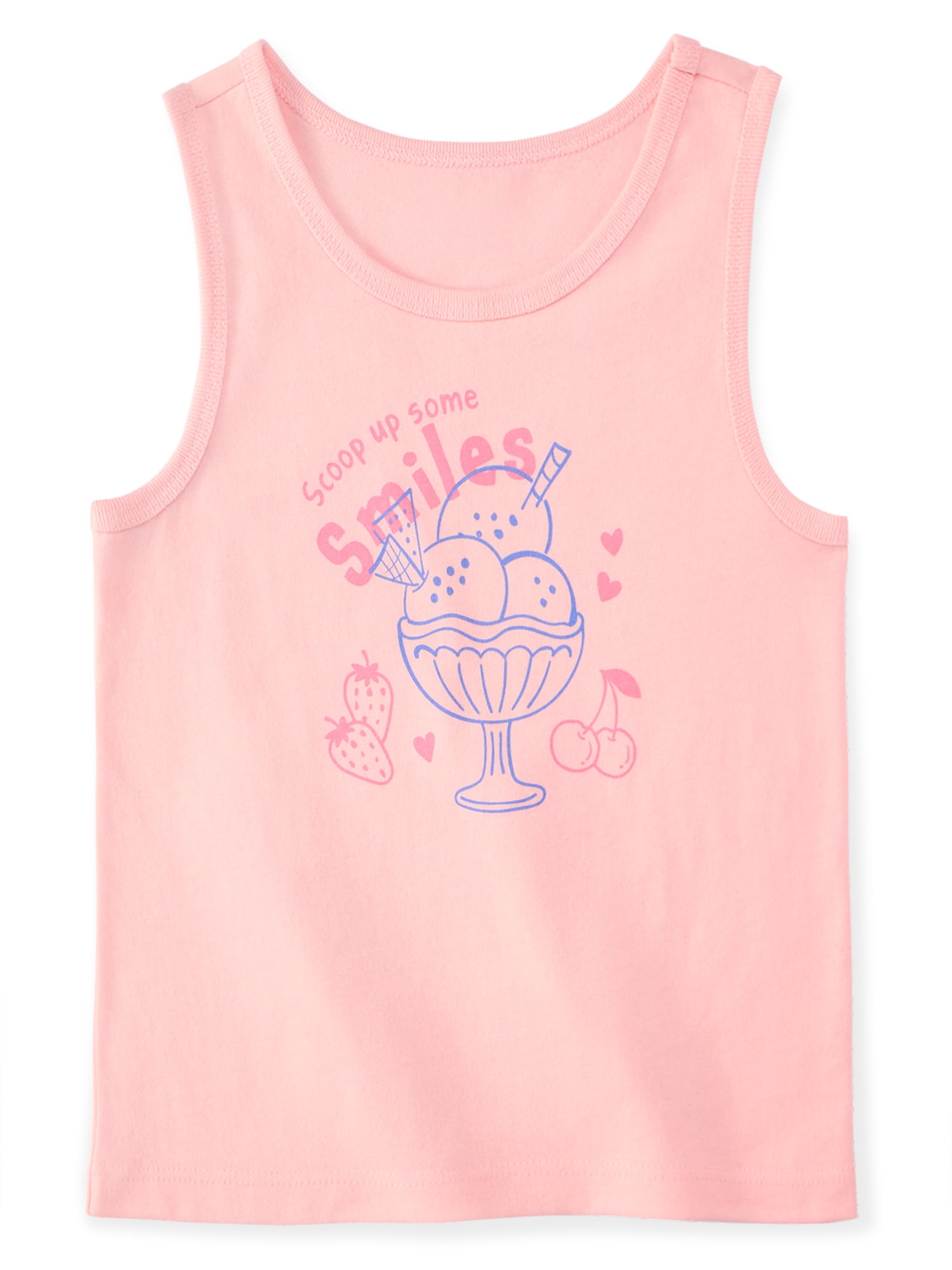 Garanimals Newborn, Baby & Toddler Girl Cotton Graphic Tank Top, Sizes 0-6T