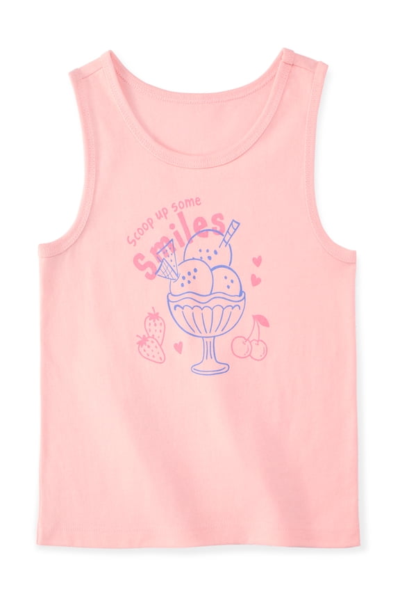 Baby & Toddler Girl Cotton Graphic Tank Top, 0M–6T