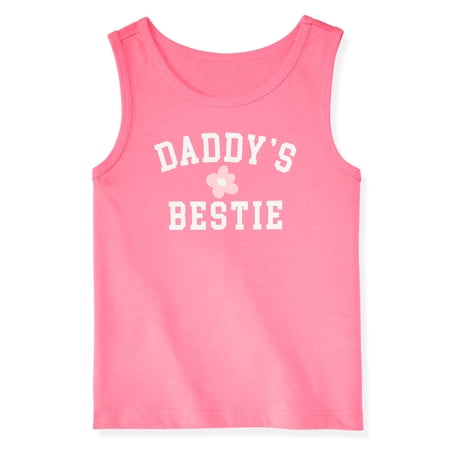 Garanimals Newborn, Baby & Toddler Girl Cotton Graphic Tank Top, Sizes 0-6T