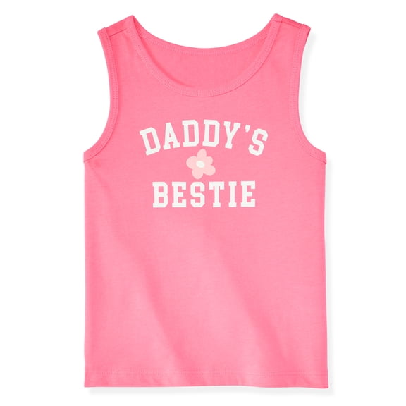 Garanimals Baby & Toddler Girl Cotton Graphic Tank Top, 18M–6T