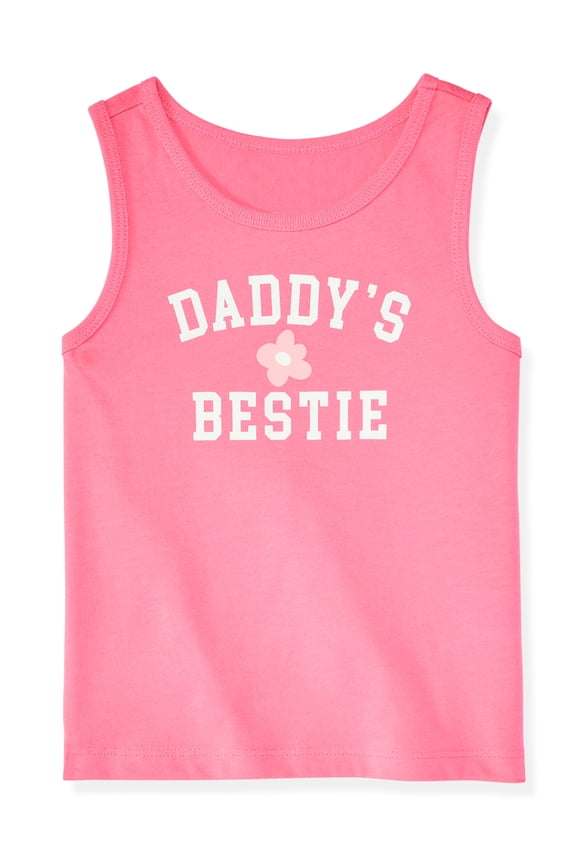Baby & Toddler Girl Cotton Graphic Tank Top, 18M–6T
