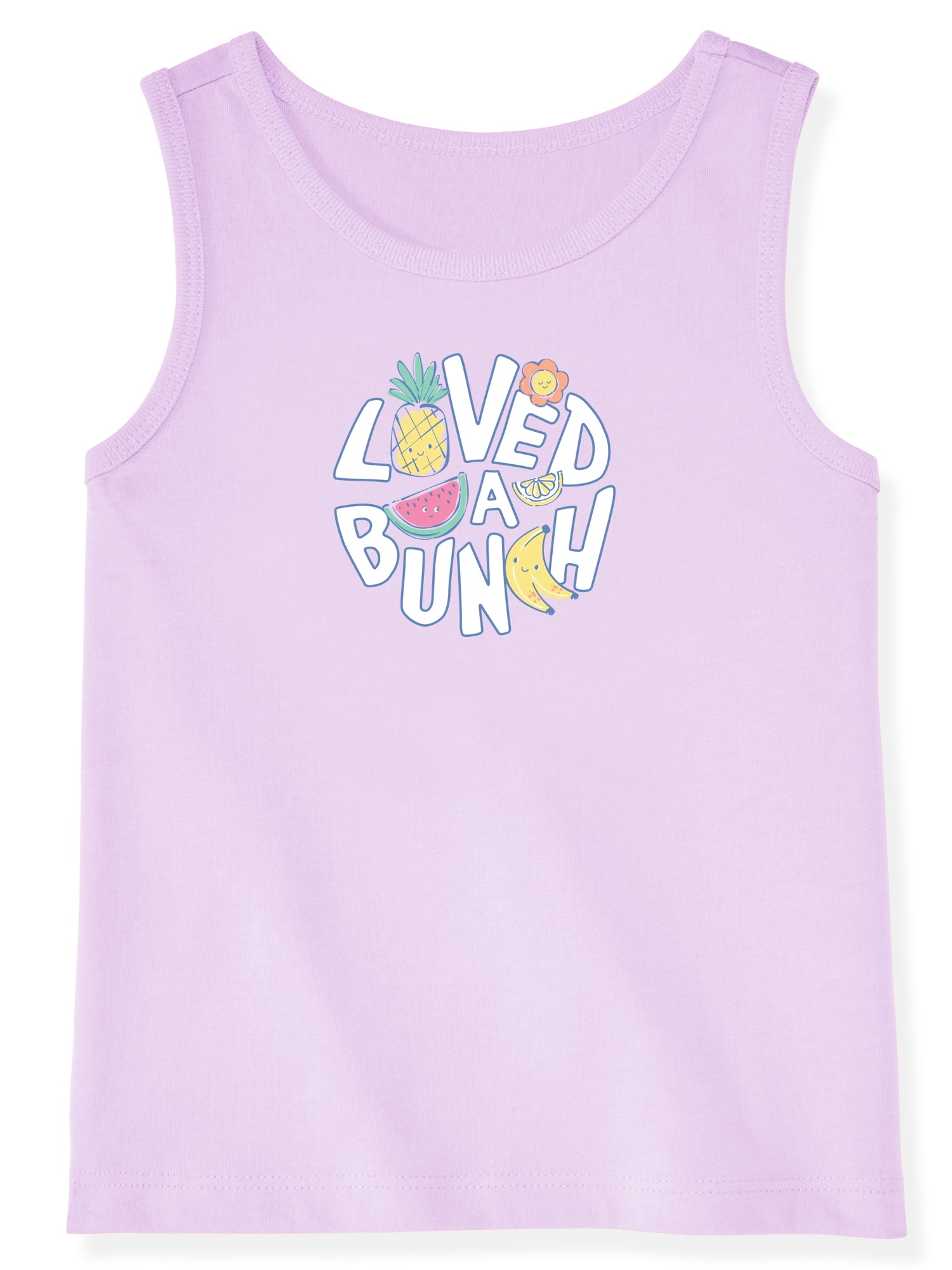 Garanimals Newborn, Baby & Toddler Girl Cotton Graphic Tank Top, Sizes 0-6T