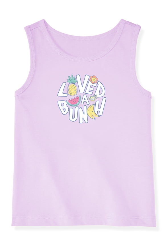 Baby & Toddler Girl Cotton Graphic Tank Top, 0M–6T