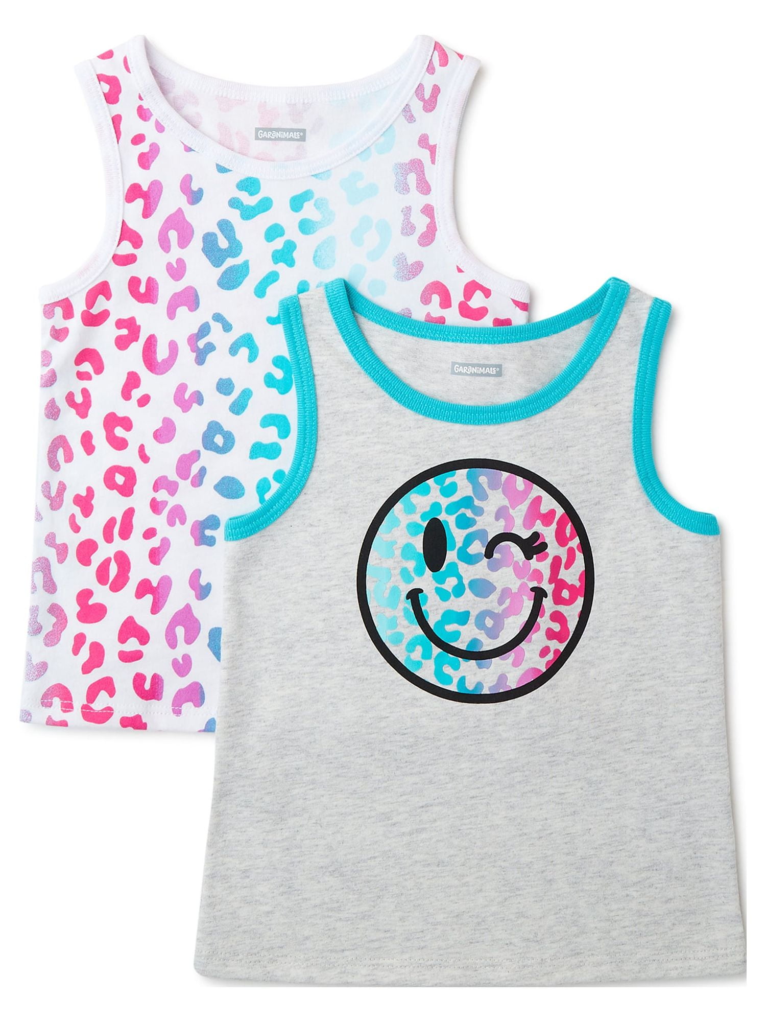 Garanimals Baby and Toddler Girl Tank Tops, 2Pack, Sizes 12 Months5T