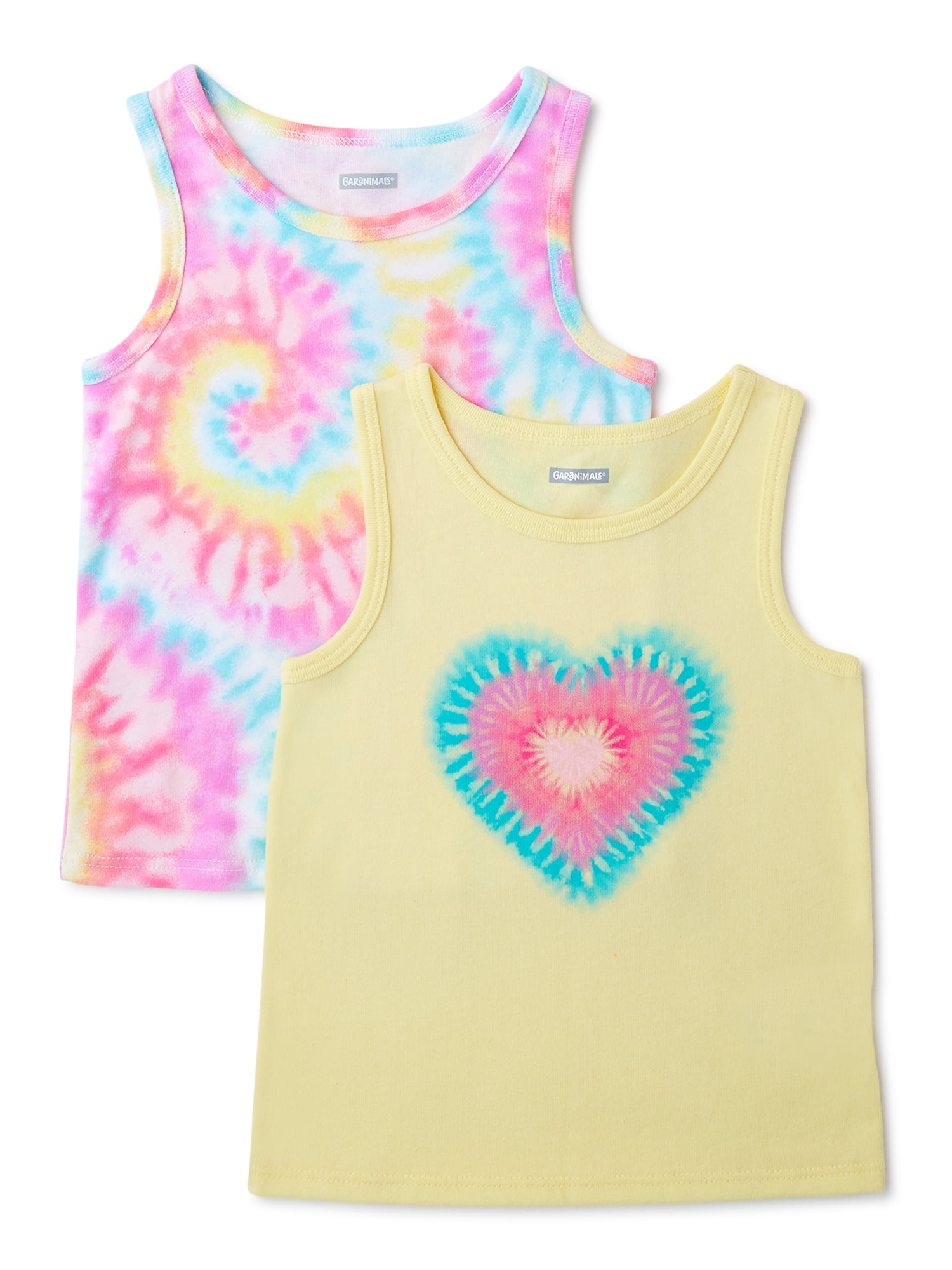 Garanimals Baby and Toddler Girl Tank Tops, 2Pack, Sizes 12 Months5T