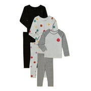 Garanimals Baby and Toddler Girls Long Sleeve T-shirt and Leggings, 6-Piece Outfit Set, Sizes 12M-5T