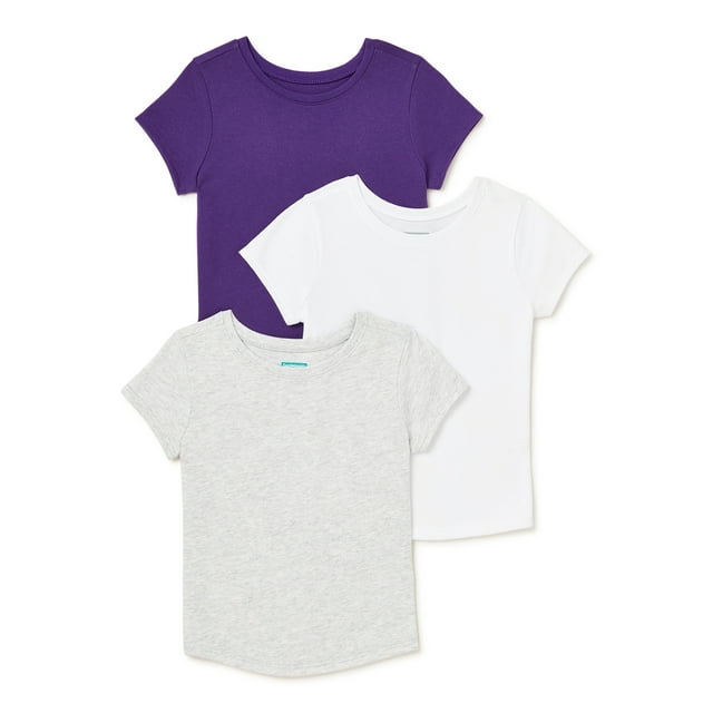 Garanimals Baby and Toddler Girls' Short Sleeve T-Shirt, 3-Pack, Sizes ...