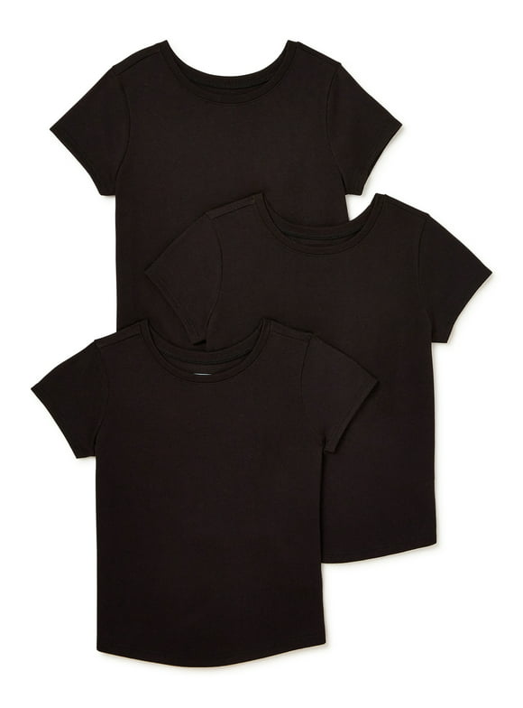 Garanimals Baby and Toddler Girls' Short Sleeve T-Shirt, 3-Pack, Sizes 12M-5T