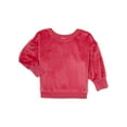 Garanimals Baby and Toddler Girls Velour Top with Long Sleeves, Sizes