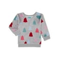 thumbnail image 1 of Garanimals Baby and Toddler Girls Velour Top with Long Sleeves, Sizes 12 Months-5T, 1 of 3