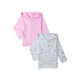 thumbnail image 1 of Garanimals Baby and Toddler Girls' Zip-Up Hoodies, 2-Pack, Sizes 12M-5T, 1 of 4