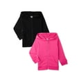 thumbnail image 1 of Garanimals Baby and Toddler Girls' Zip-Up Hoodies, 2-Pack, Sizes 12M-5T, 1 of 4