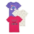 thumbnail image 1 of Garanimals Girls 365 Fall Multipack Tees, Sizes 4-10, 1 of 5