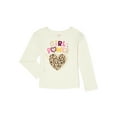 thumbnail image 1 of Garanimals Girls Long Sleeve Fall Holiday Tee, Sizes 4-10, 1 of 1