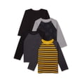 thumbnail image 1 of Garanimals Long Sleeve Raglan Regular T-Shirt (Infant or Toddler) 4 Pack, 1 of 2