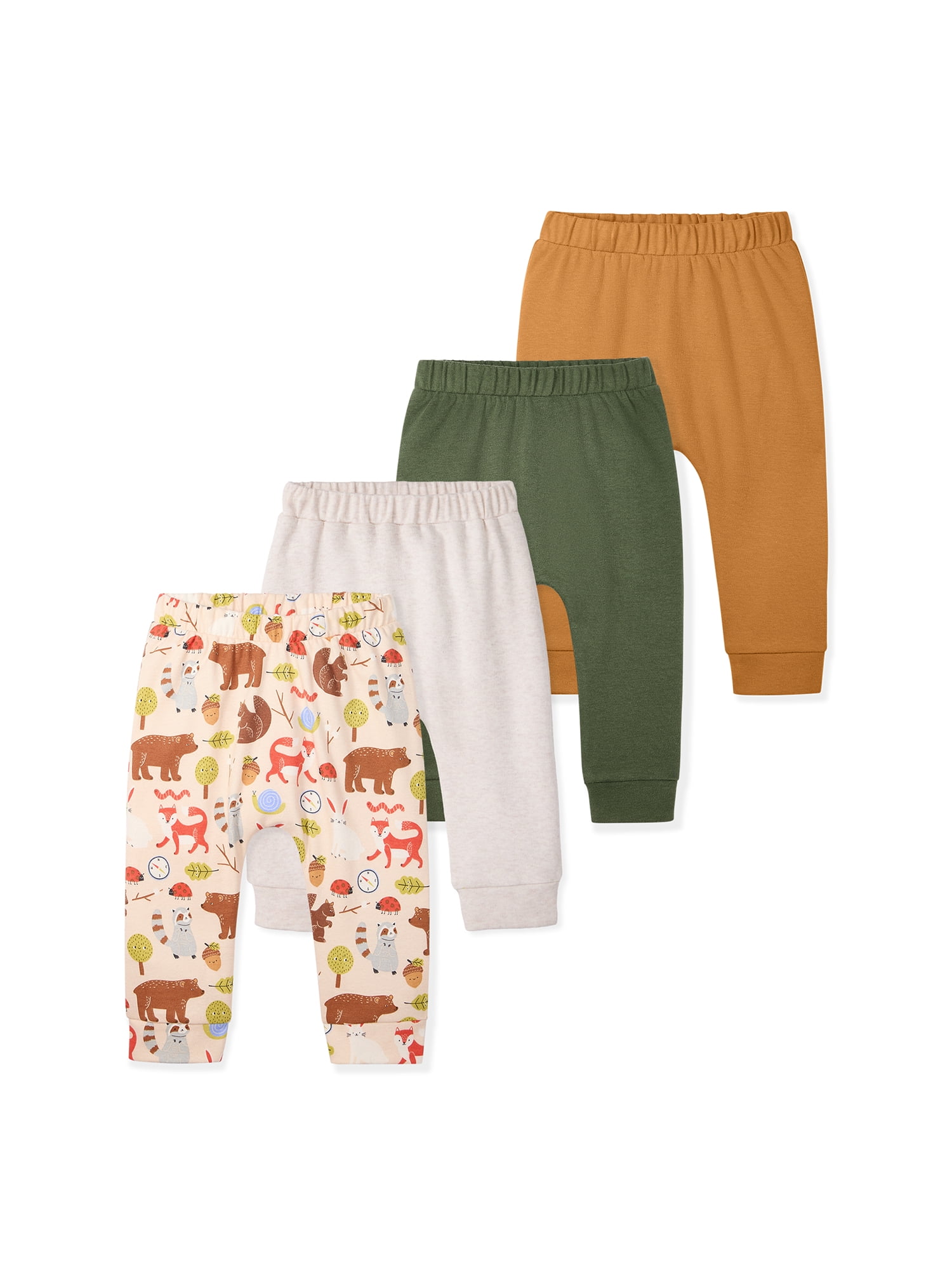 Garanimals Newborn & Baby Boy 100% Cotton Pull-On Jogger Pants, Sizes 0 ...
