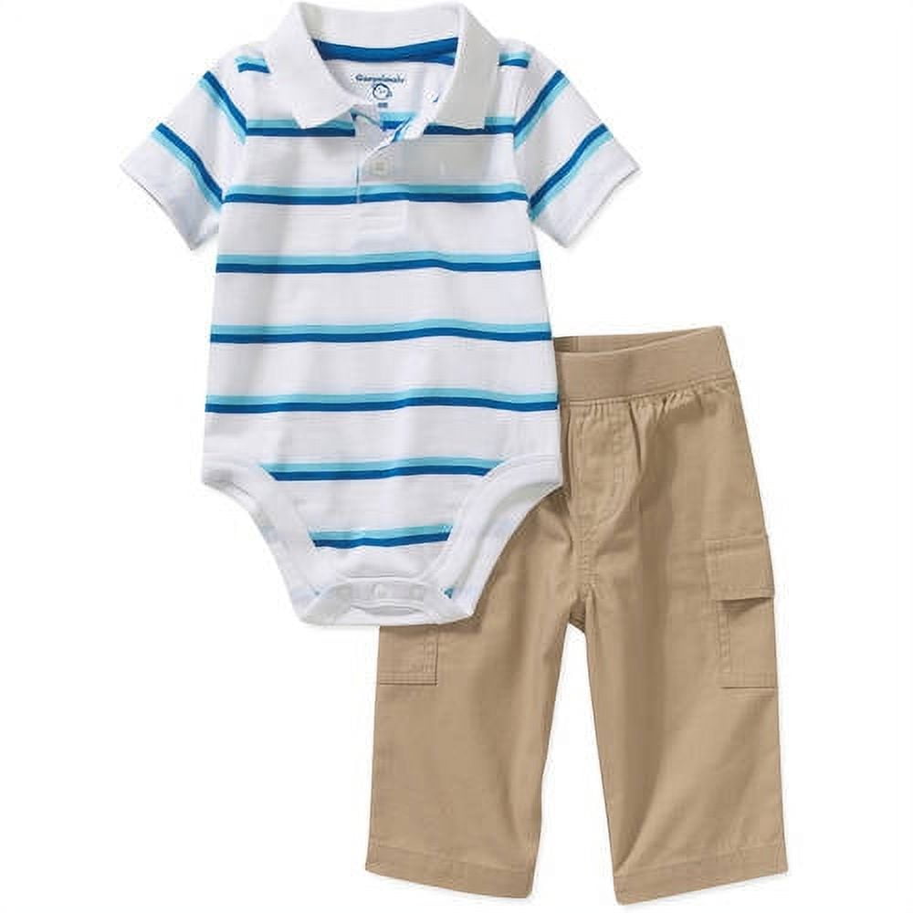 Garanimals Newborn Baby Boy Polo And Wov