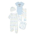 Garanimals Newborn Baby Boy Shower Gift Set, 5Piece, Newborn6/9