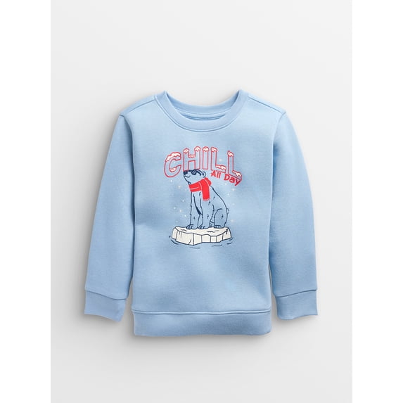 Garanimals Baby & Toddler Boys Holiday Fleece Crewneck Sweatshirt, Sizes 0–6T