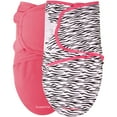 Garanimals SwaddleMe Infant Wrap, 2Pack, Zebra Fun, Size 06 Months