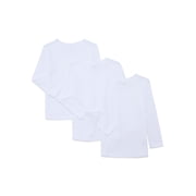Garanimals Toddler Boys Solid Essentials Long Sleeve Tees, 3-Pack, Sizes 18M-5T