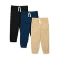 thumbnail image 1 of Garanimals Toddler Boys' Stretch Twill Pull-On Jogger Pants, 3-Pack, Sizes 18M-5T, 1 of 4