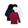 thumbnail image 1 of Garanimals Toddler Boys Solid Essentials Long Sleeve Tees, 4-Pack, Sizes 18M-5T, 1 of 3