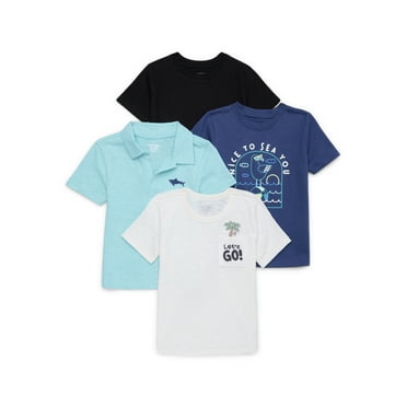 Garanimals Toddler Boy Assorted Tops Multipack, 4-Pack, Sizes 18M-5T