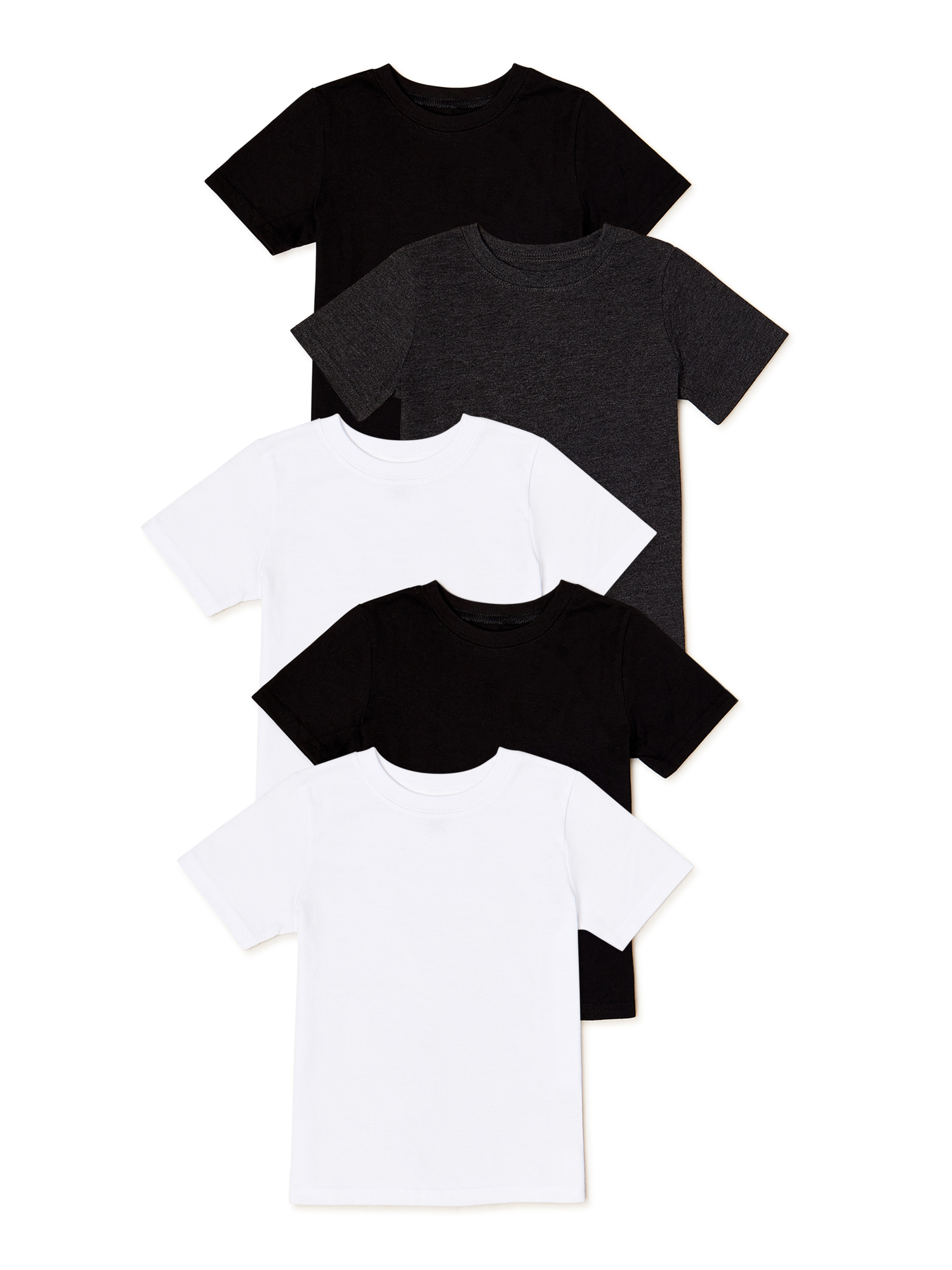 Garanimals Toddler Boy Basic T-Shirts Multipack, 5-Pack, Sizes 12M-5T - image 1 of 4