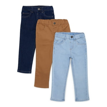 Garanimals Toddler Boy Core Denim Pants Multipack, 3-Pack, Sizes 2T-5T