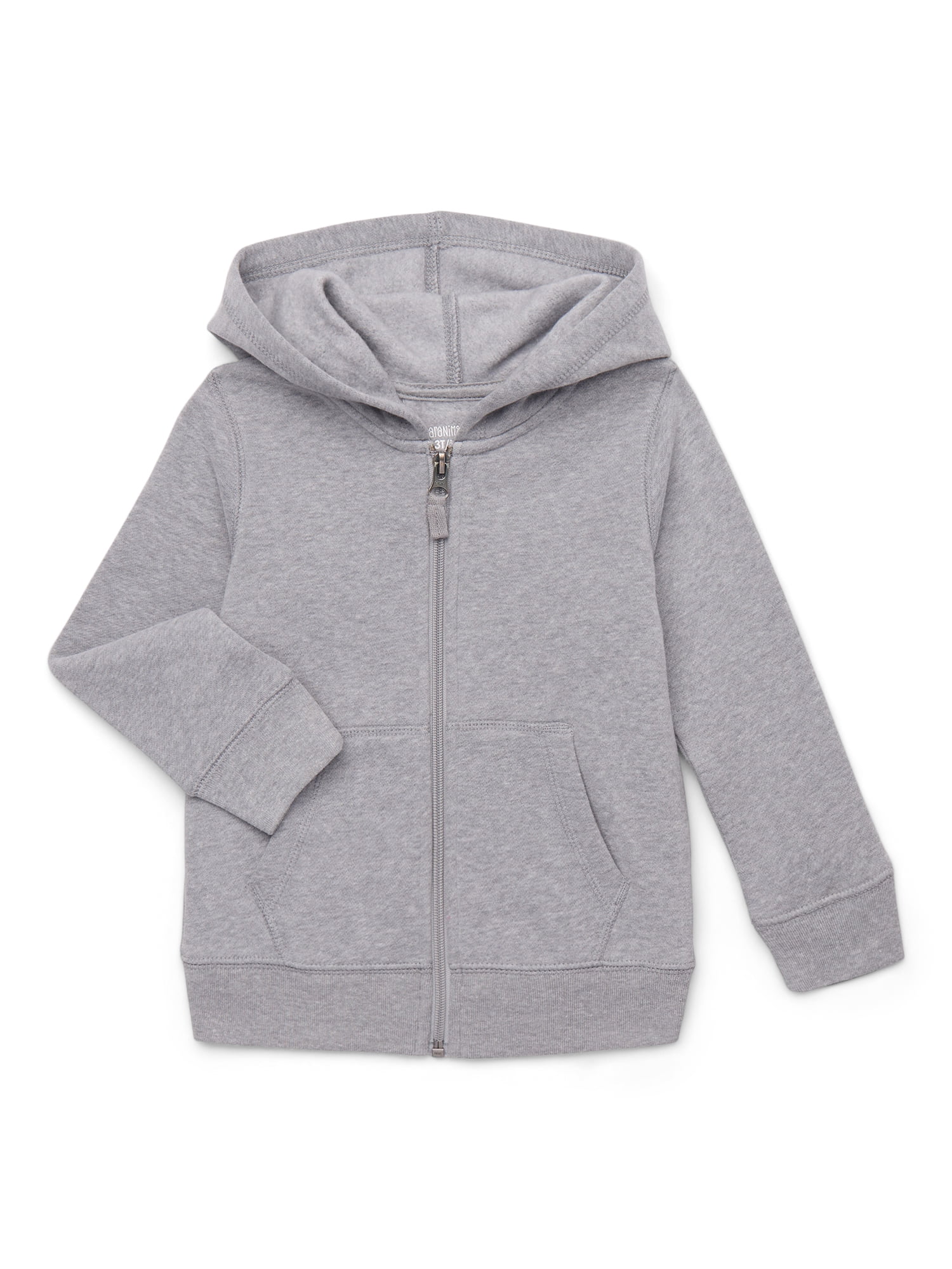 Garanimals Toddler Boys Solid Butter Fleece Zip Up Hoodie, Sizes 18M-5T