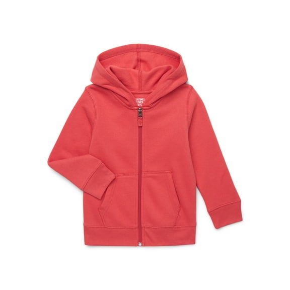 Garanimals Toddler Boys Solid Butter Fleece Zip Up Hoodie, Sizes 18M-5T