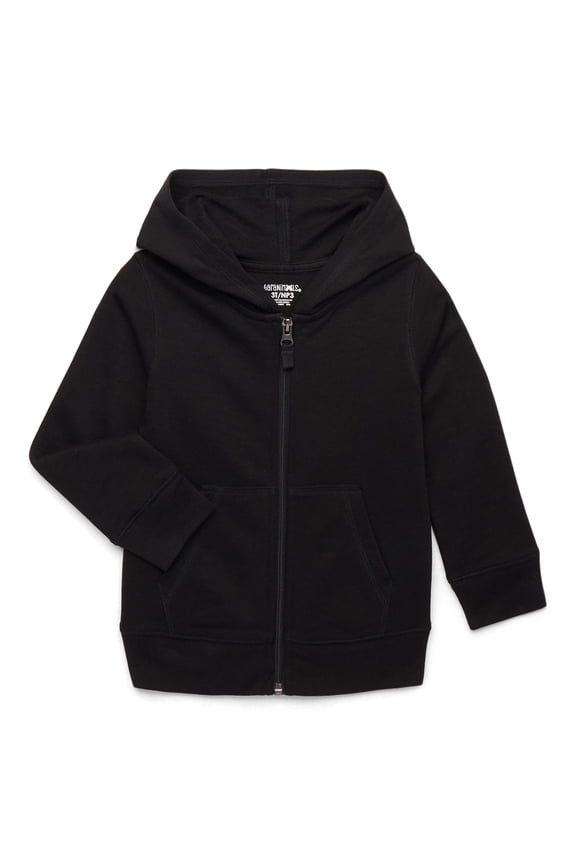 Toddler Boy Zip Up Hoodie with Long Sleeves, Sizes 18M-5T
