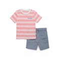thumbnail image 1 of Garanimals Toddler Boy Fashion Top & Woven Shorts Outfit Set, 2-Piece, Sizes 18M-5T, 1 of 3