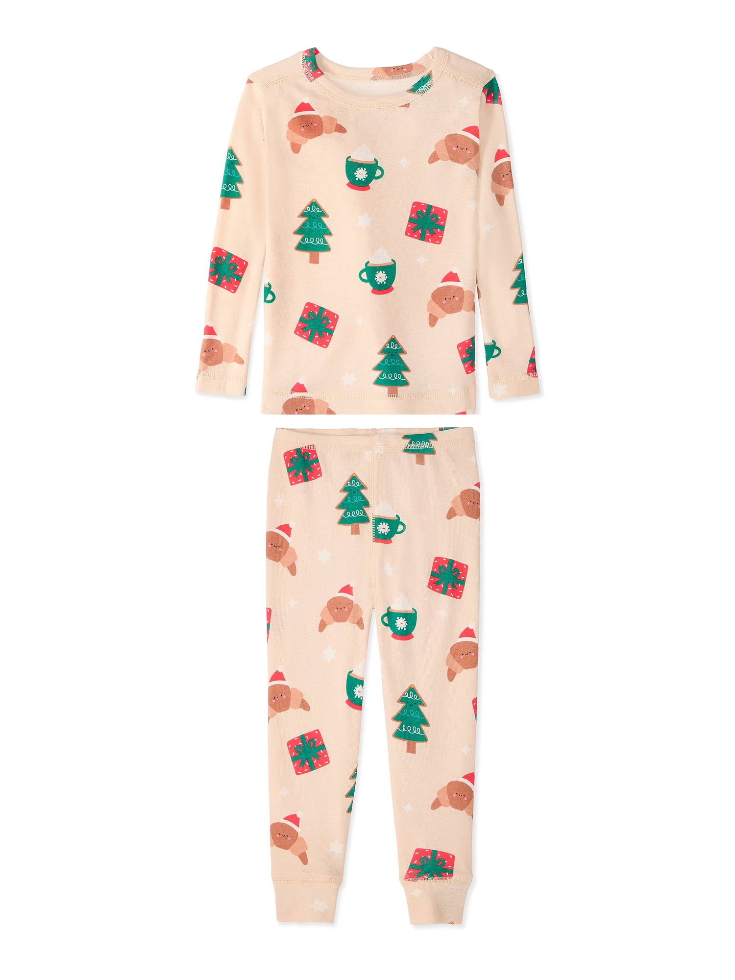 Garanimals Toddler Boy & Girl 2‑Piece Christmas Pajama Set, Sizes 12M–6T